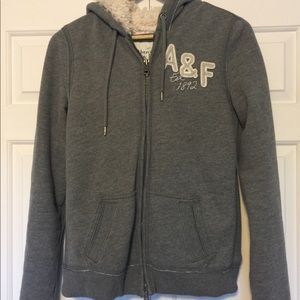 Abercrombie fur lined hoodie